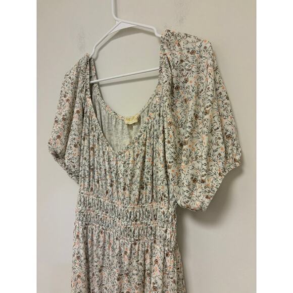 Nation LTD Cream Floral Midi Dress - Picture 5 of 9